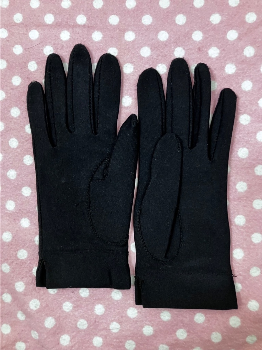 Vintage Isotoner Black Gloves OS - Picture 8 of 9